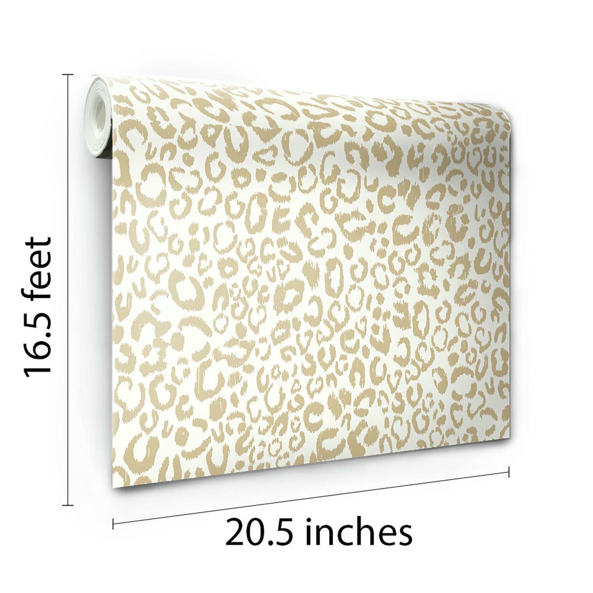 RoomMates Leopard Peel & Stick Wallpaper